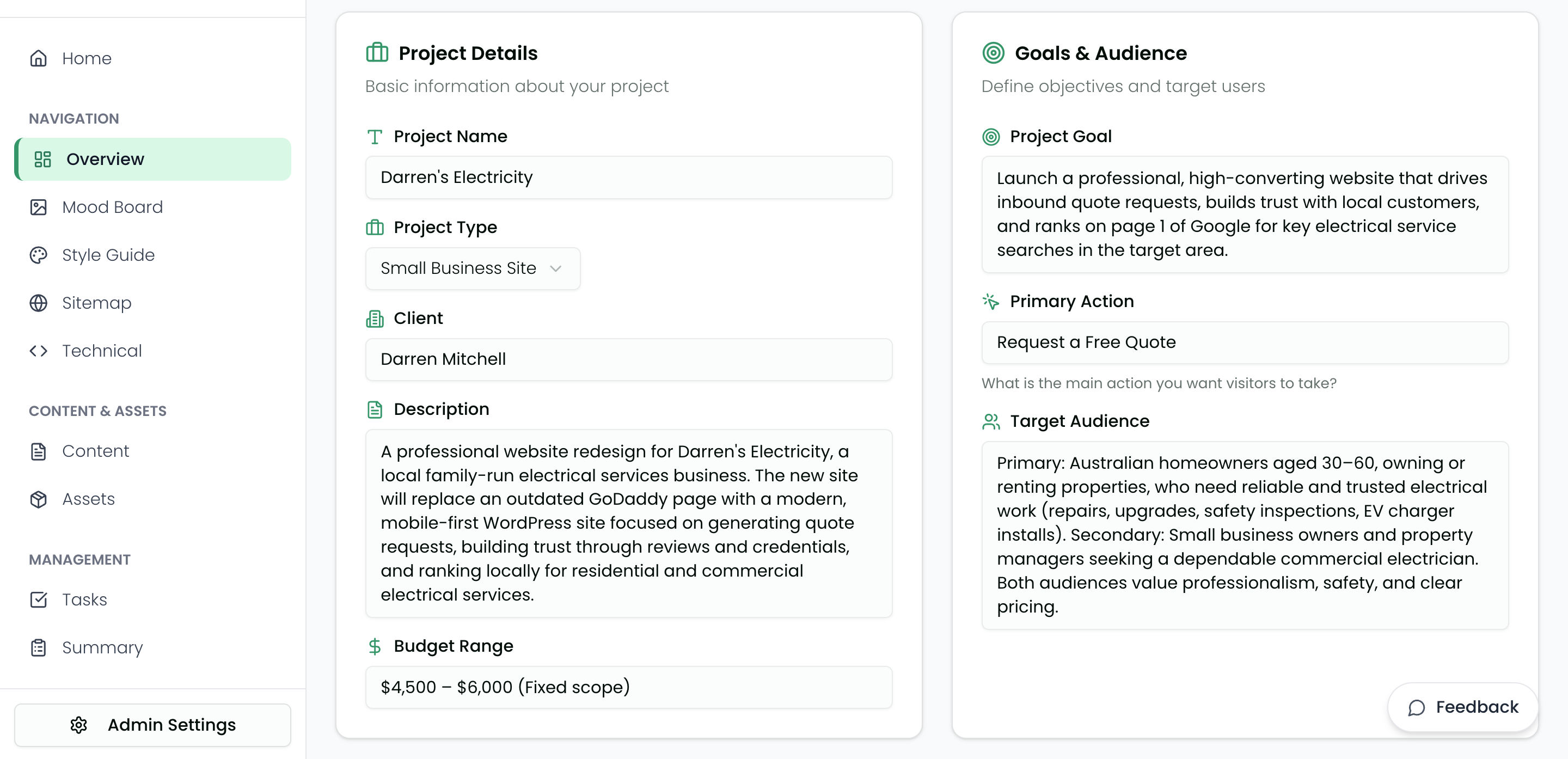 Troov Studio Overview - Project details, goals, deliverables and success metrics