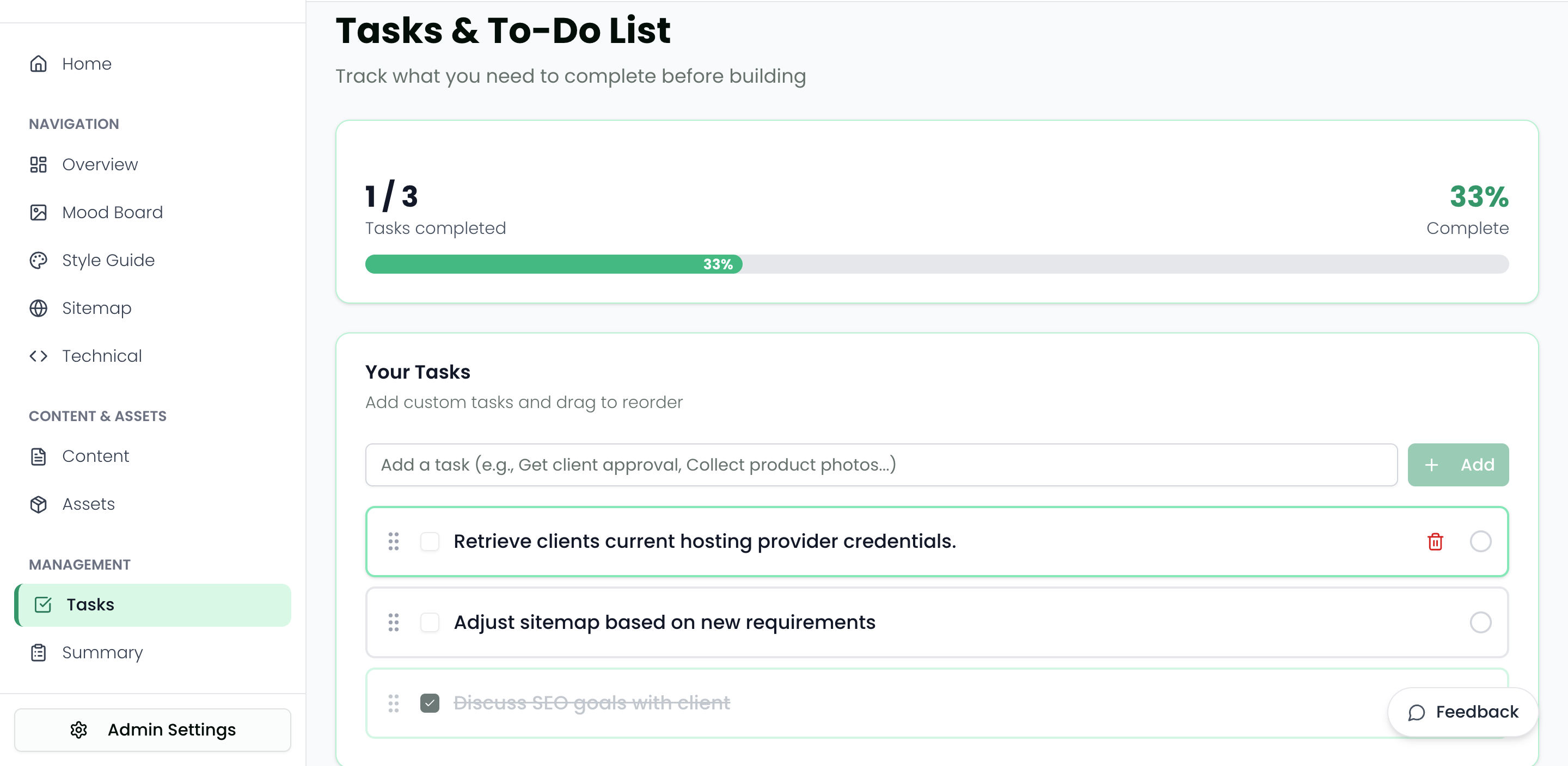 Troov Studio Tasks - Track your to-do list with progress tracking and task management